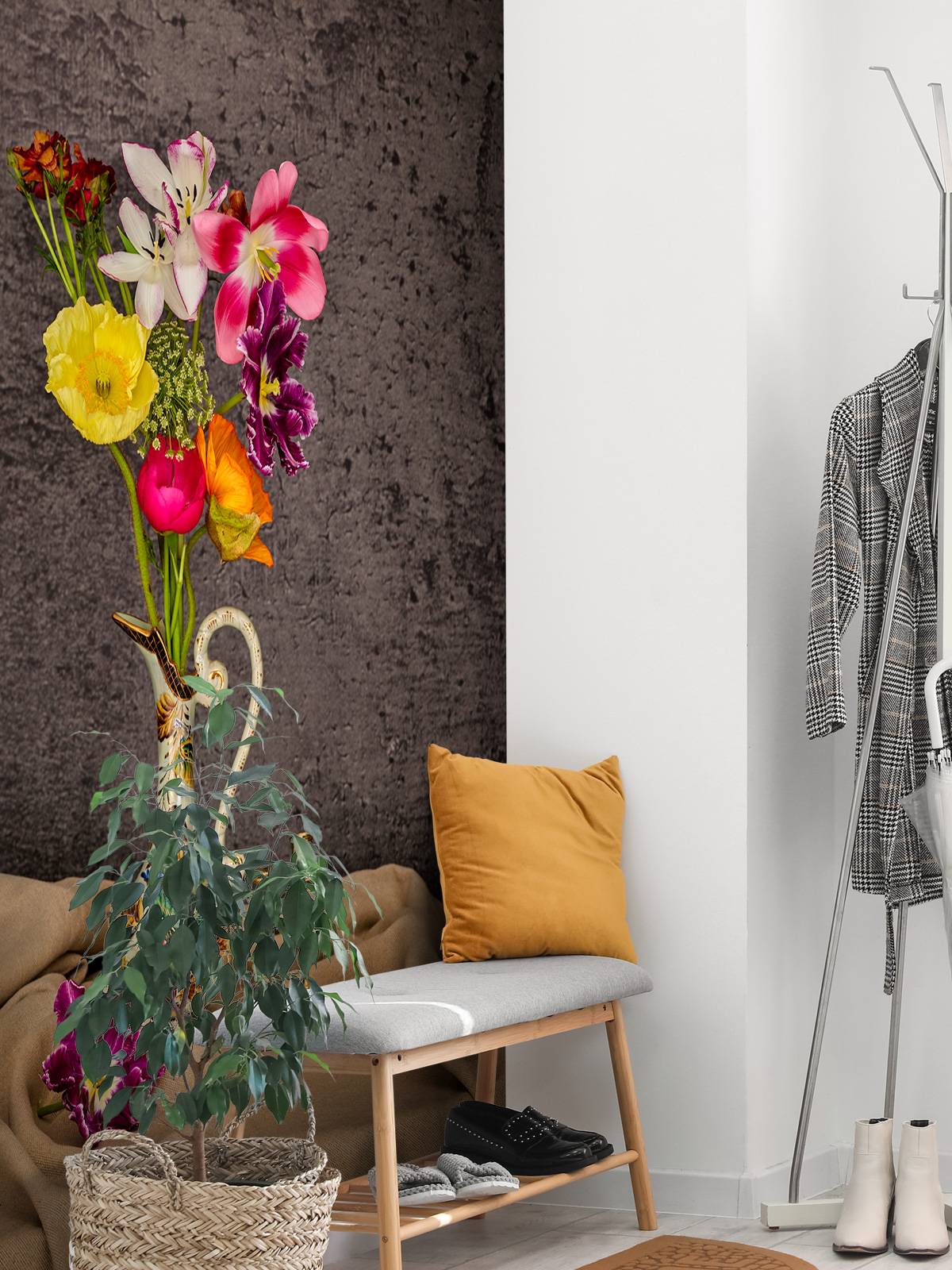 Blomster i klassisk vase