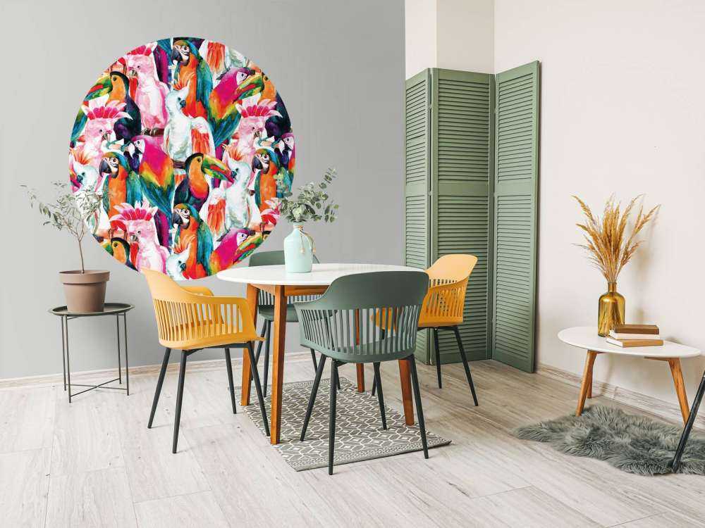 Tropisk farvede fugle