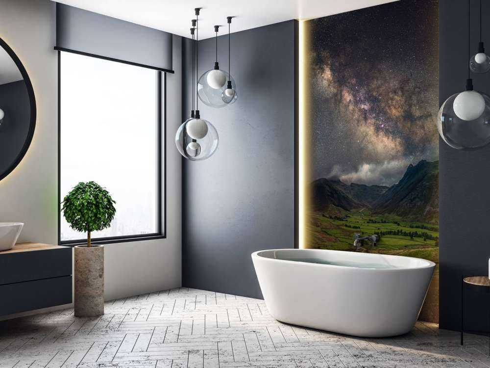 The Milky Way above Mickleden Valley, Lake District