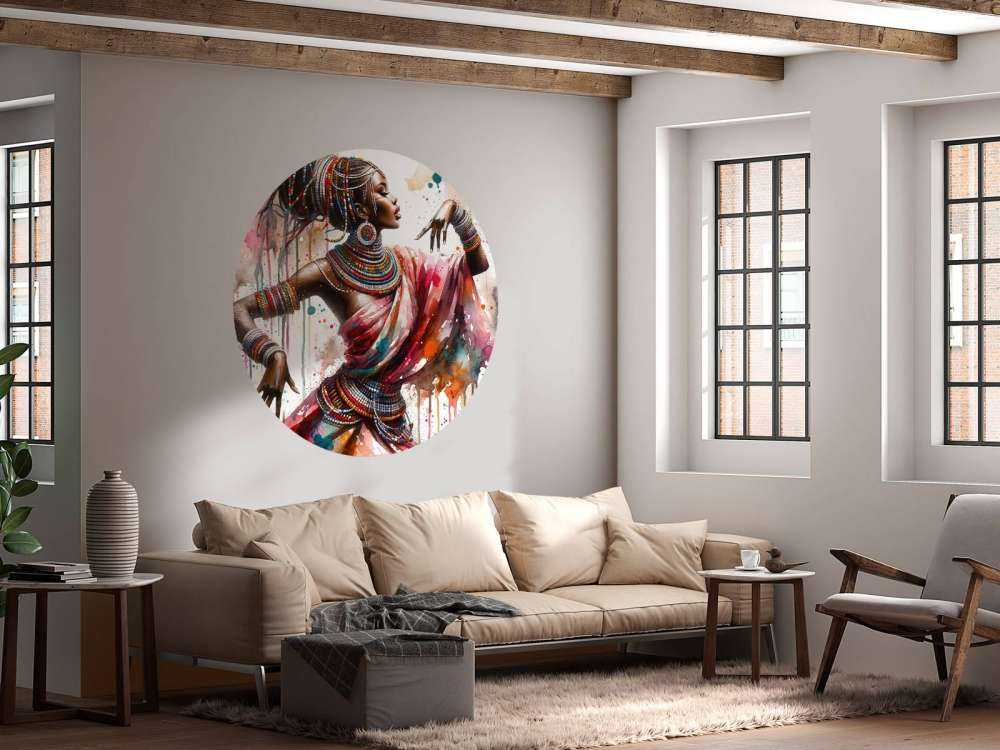 Akvarel afrikansk danser