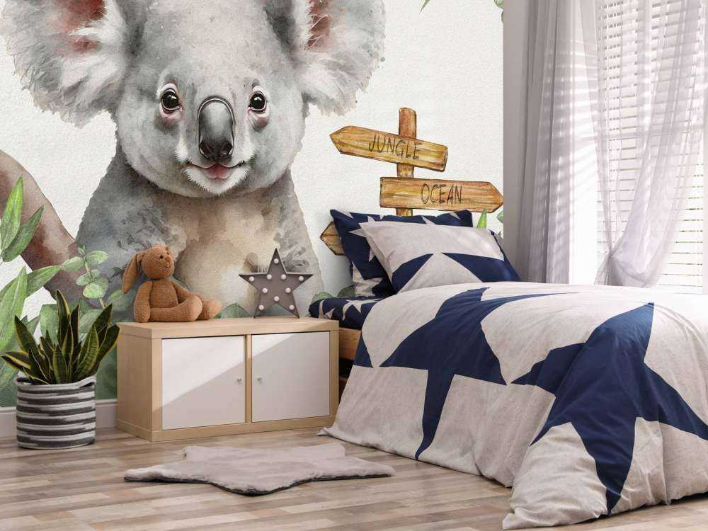 Baby koala i junglen