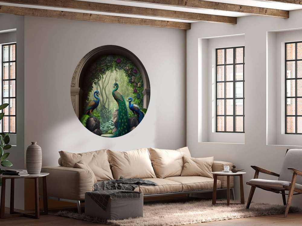 Påfugletrio i Hemmelig Have