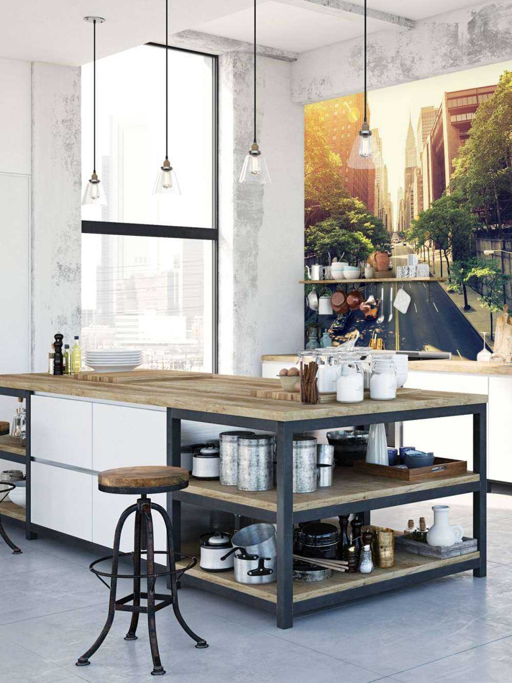 Motorvej gennem en by