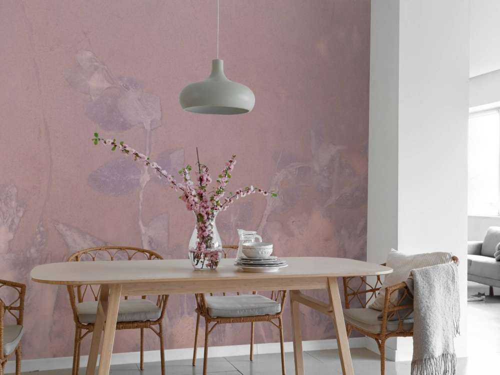 Wilde geranium og snebær - mauve