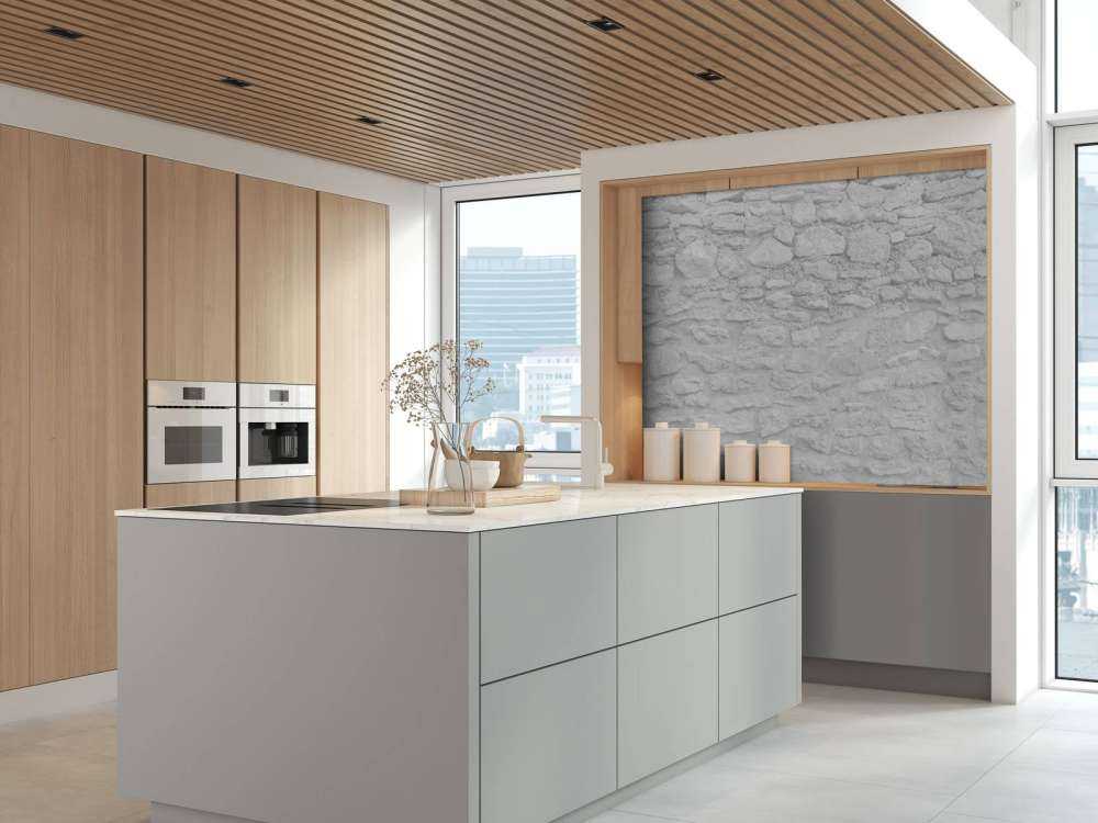 Ljus vägg med grova tegelstenar