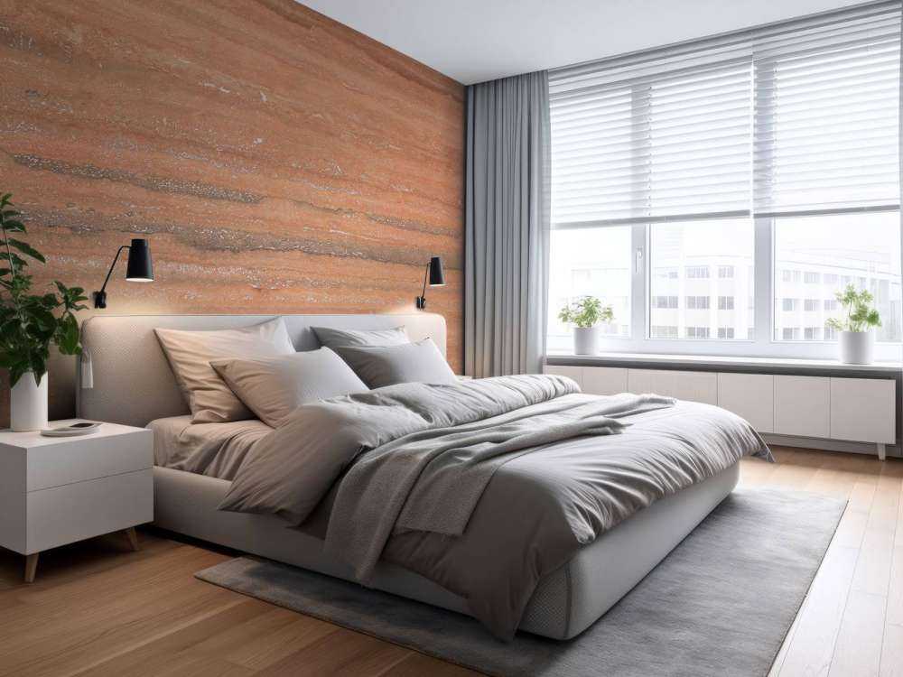 Marmor med terrakottafärg