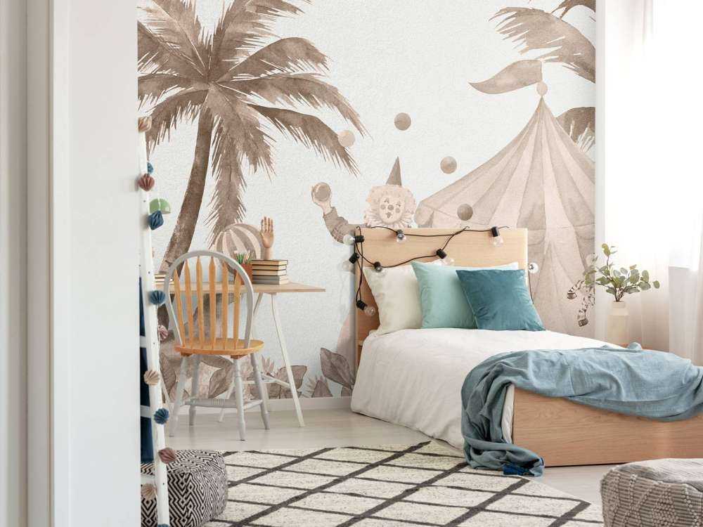 Glada cirkusdjur taupe