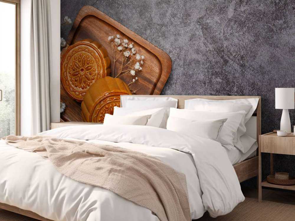 Månkakor på en svart bänkskiva