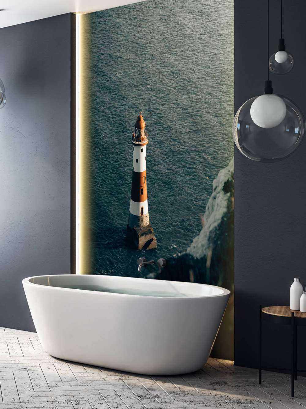 Fårfyr på den engelska kusten