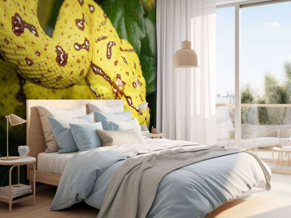 Närbild av trädpyton