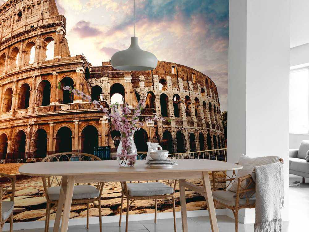 Soluppgång vid Colosseum