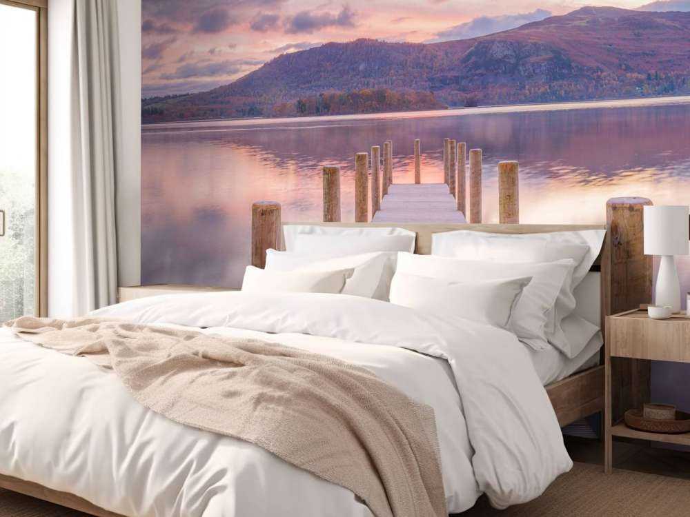 Brygga solnedgången