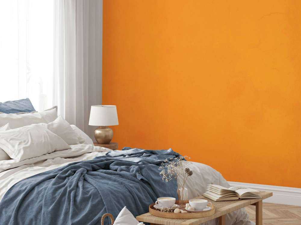 Ljus orange betong