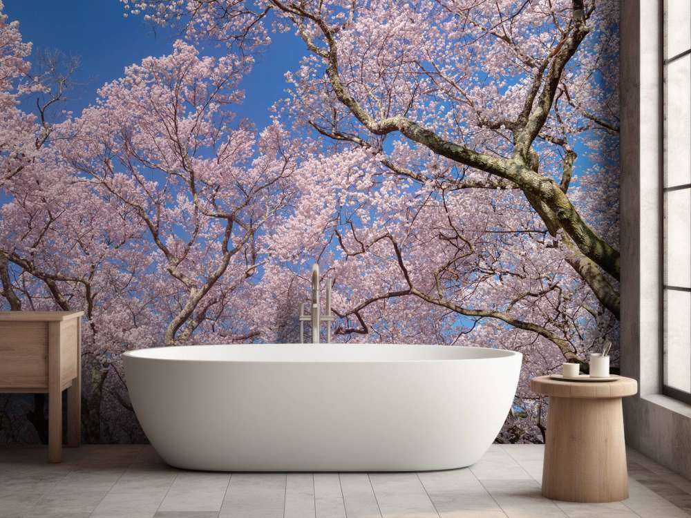 Blommor med blå himmel