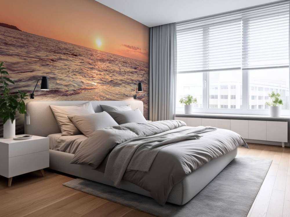 Solnedgång stranden