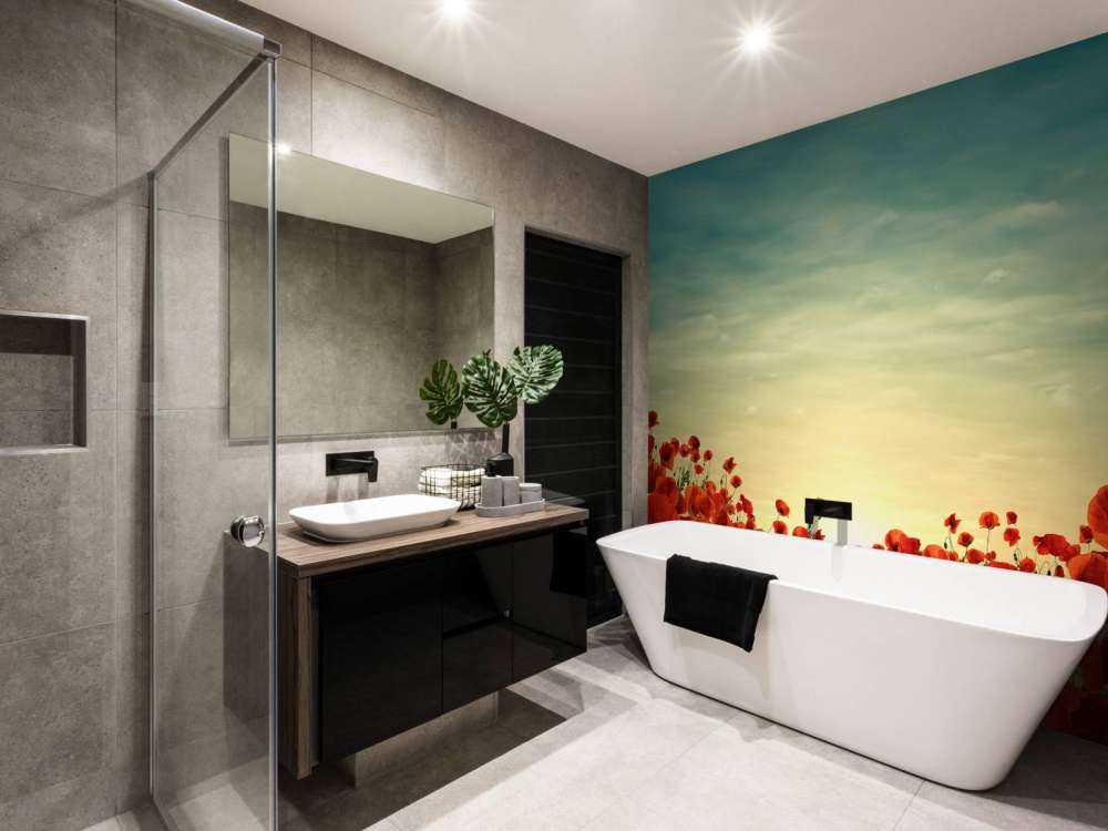 Vallmor i solnedgången