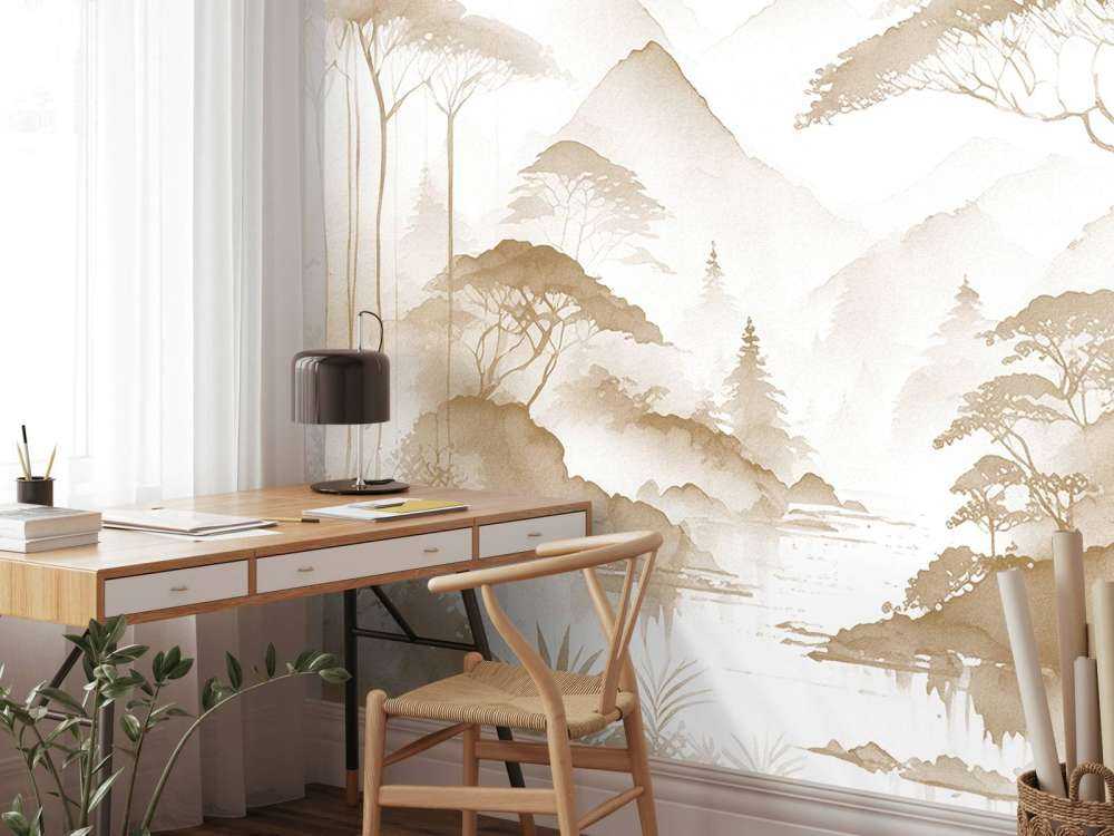 Bergsjö i Dimma Bläck, taupe