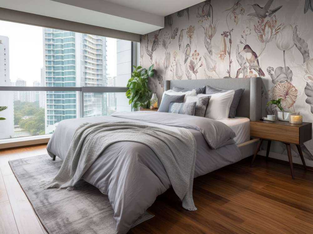 Vår Kolibri Symfoni - Vintage Sepia Blomma