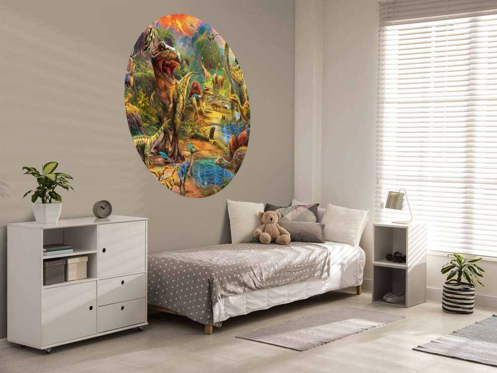 Landscape of dinosaurs