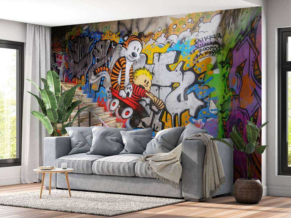 Graffiti med trappor