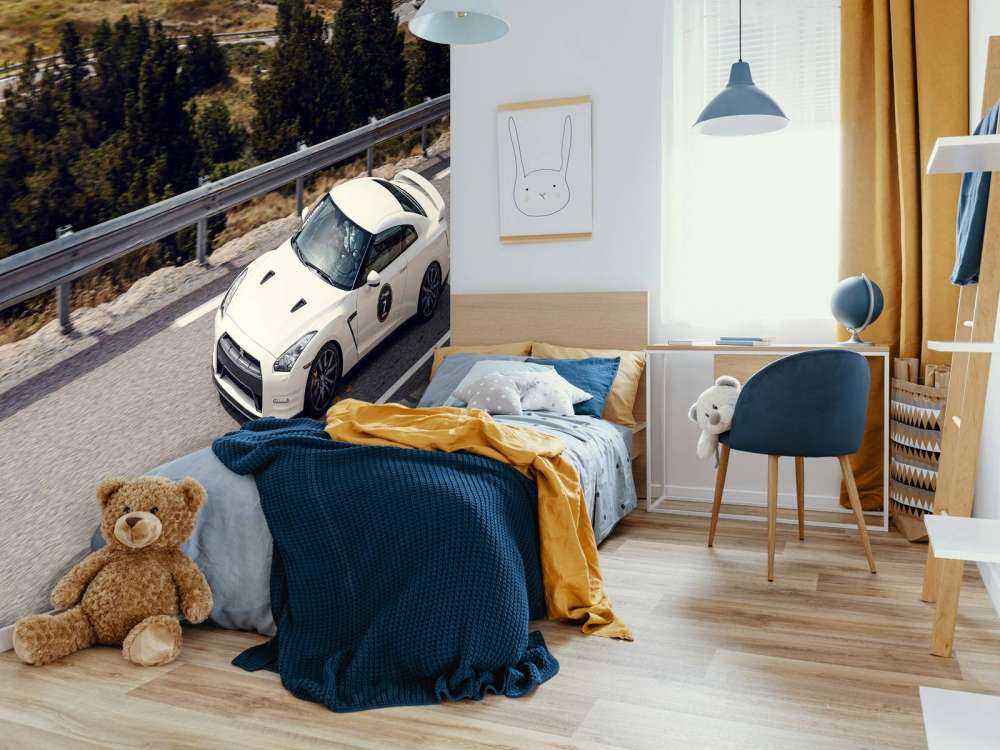 Nissan GT-R på bergväg