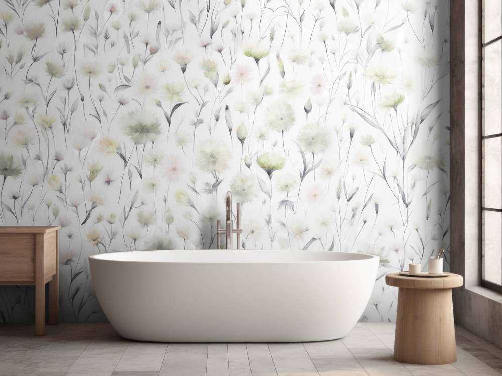 Kornblommor och fältgräs Grönt