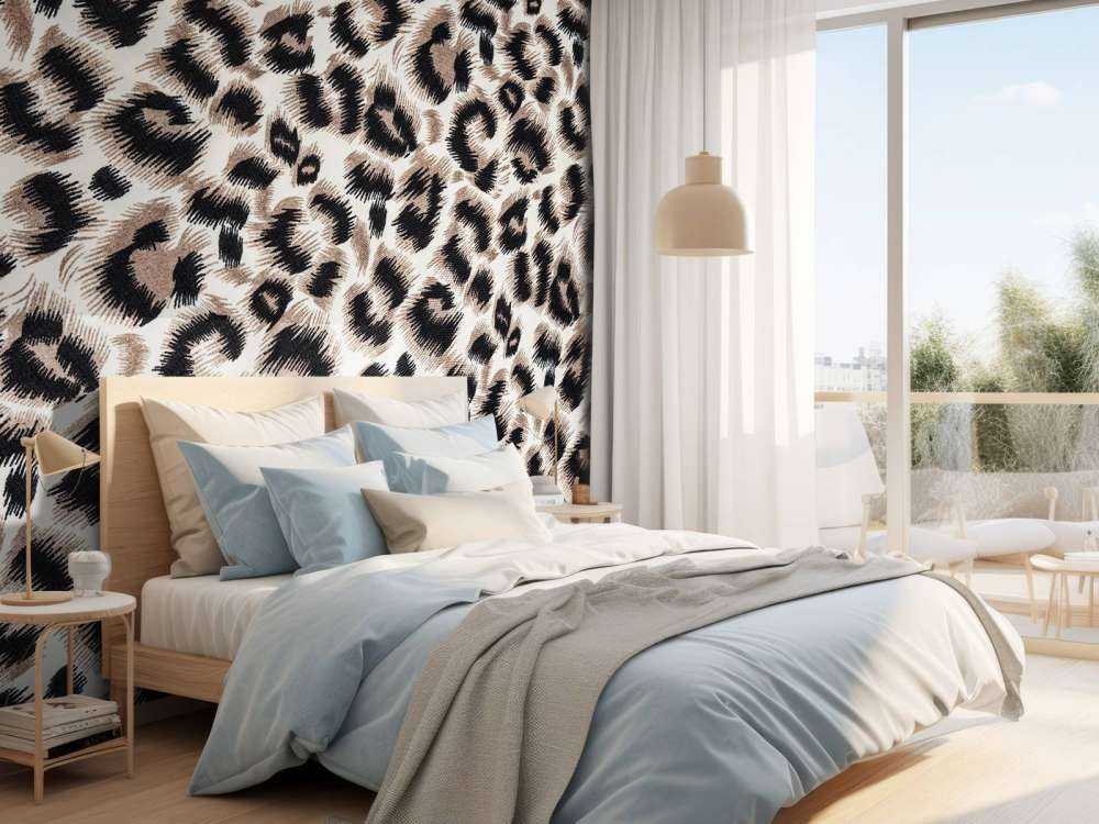 Beige farget panter pels