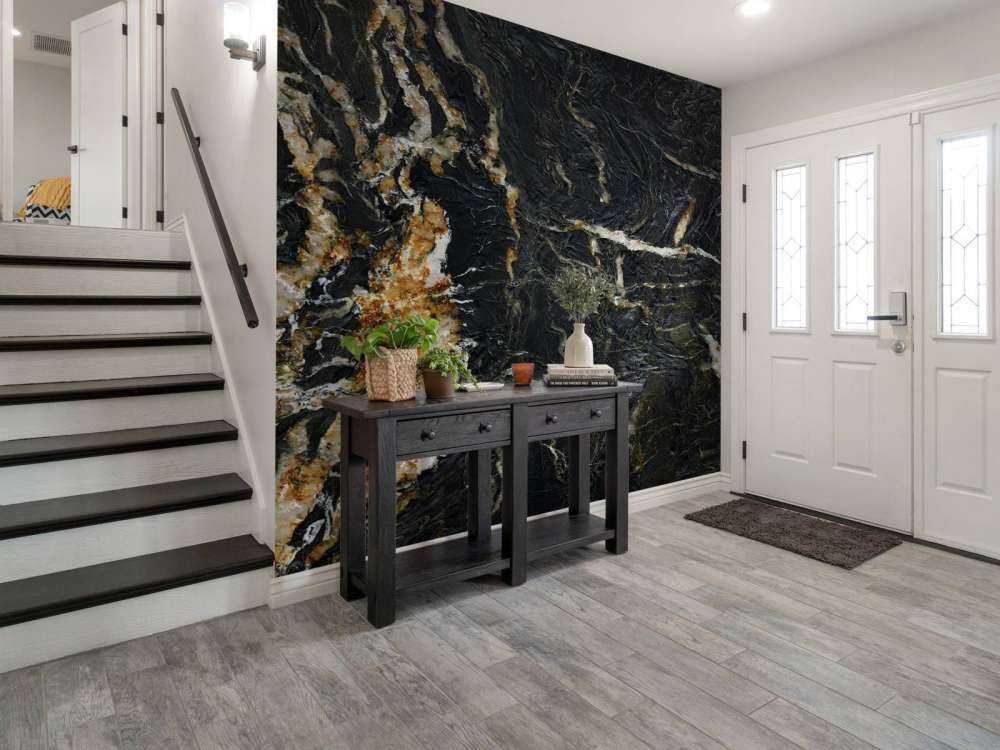 Marmor med lys struktur