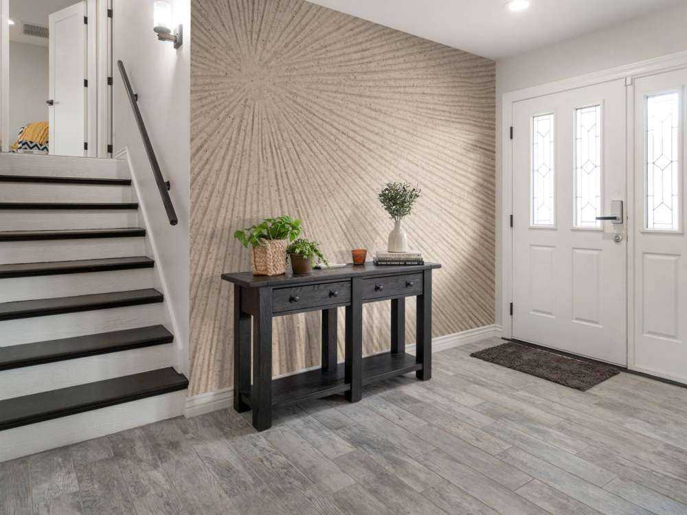 Struktur med sollinjer i beige