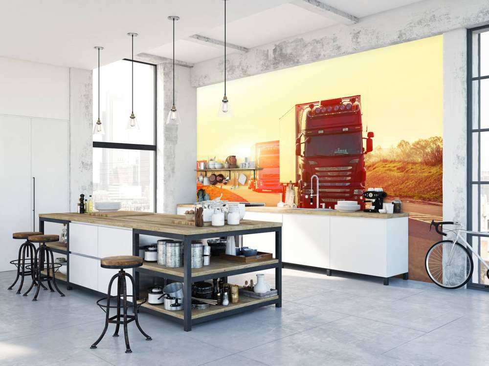 Lastebiler på motorvei