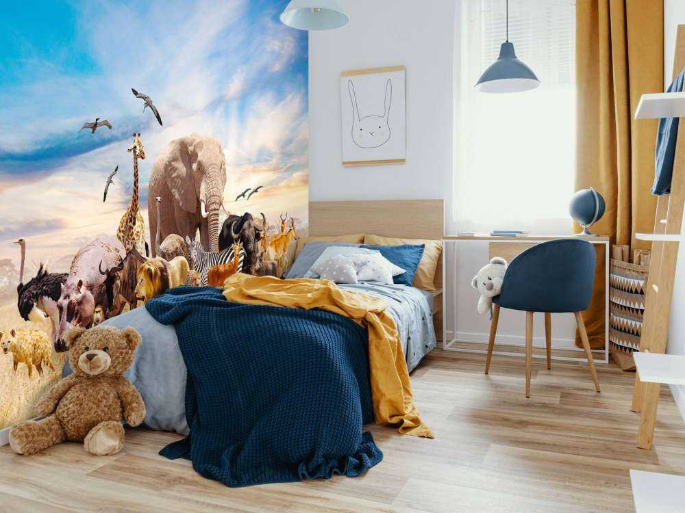 Gruppe afrikanske dyr