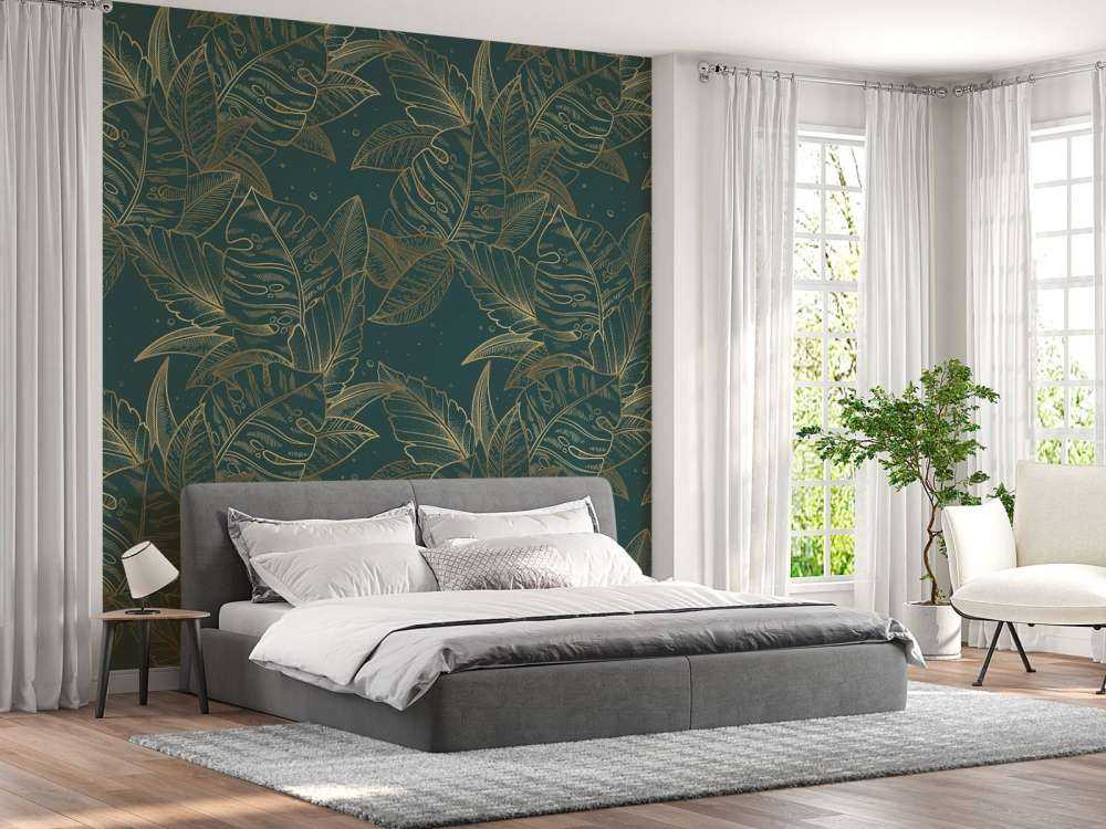 Monstera i Petrol