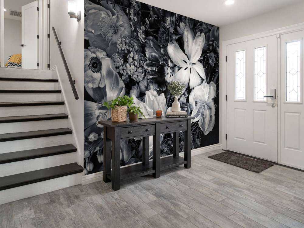 Bukett med forskjellige blomster