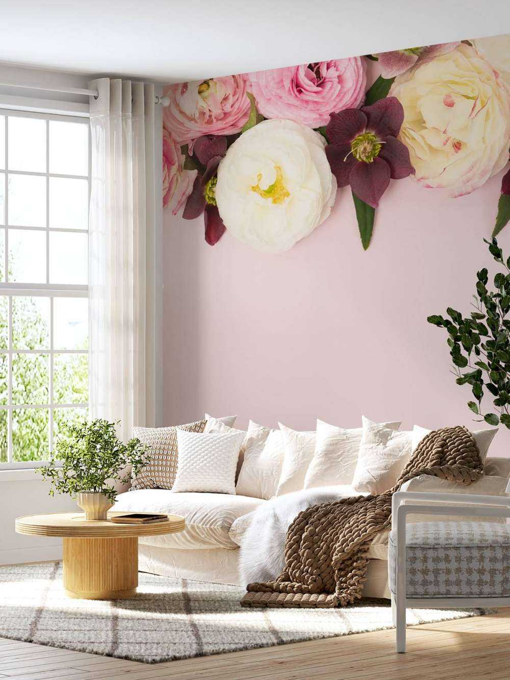 Forskjellige fargede blomster