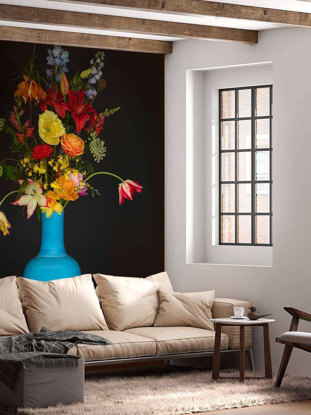 Sjenerøs blomsterbukett