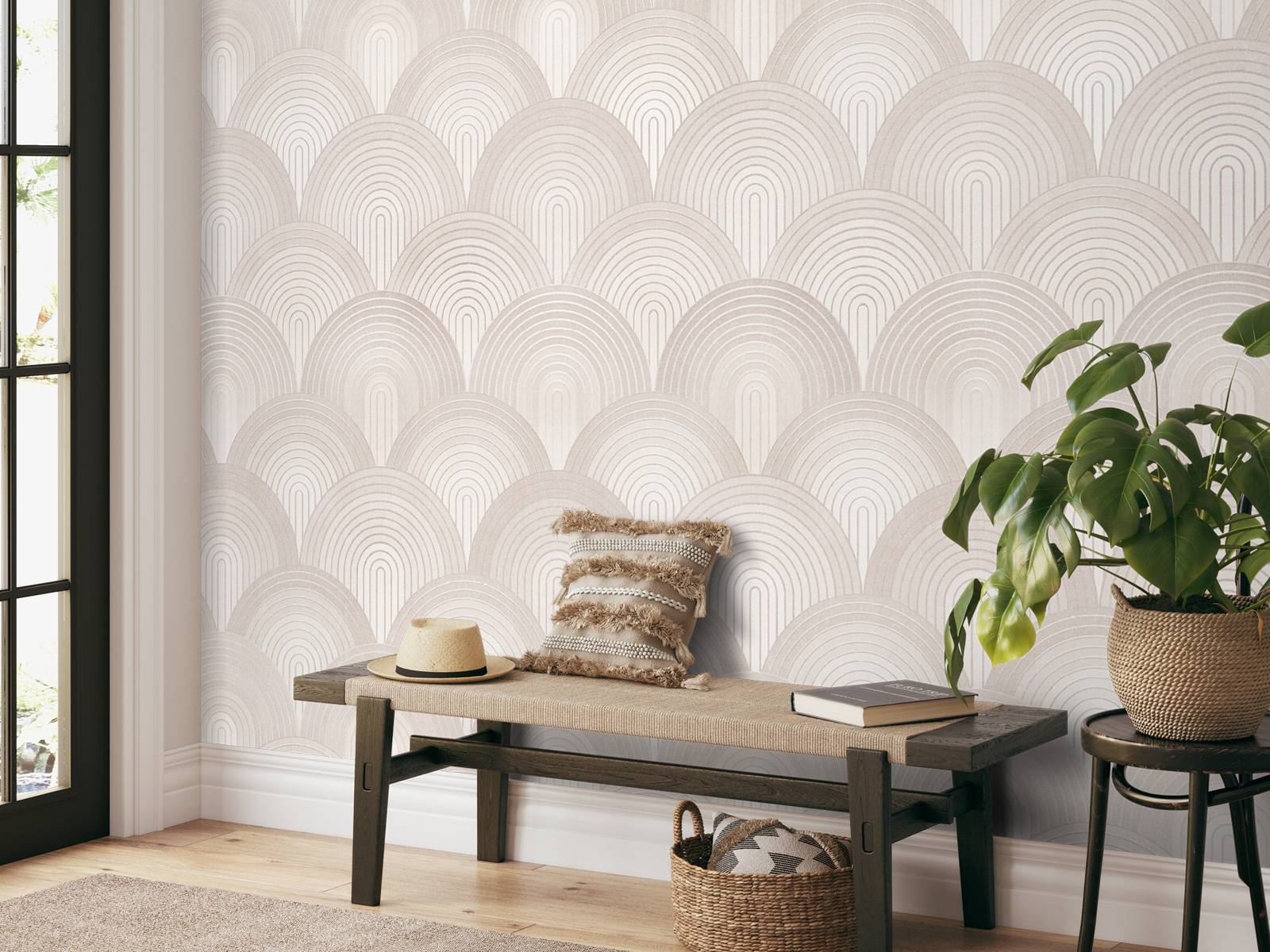 Boho ombre buer - nøytral beige