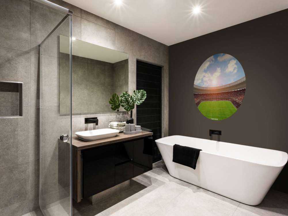 Fylld fotbollsstadion