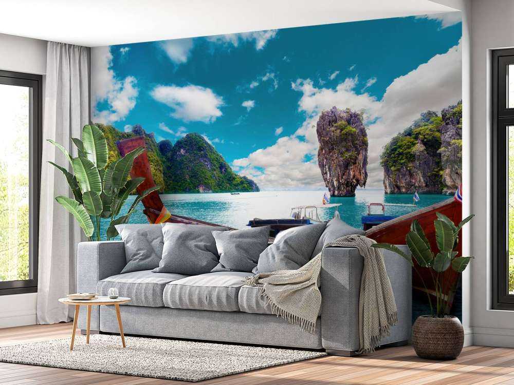 skog och öar i Thailand