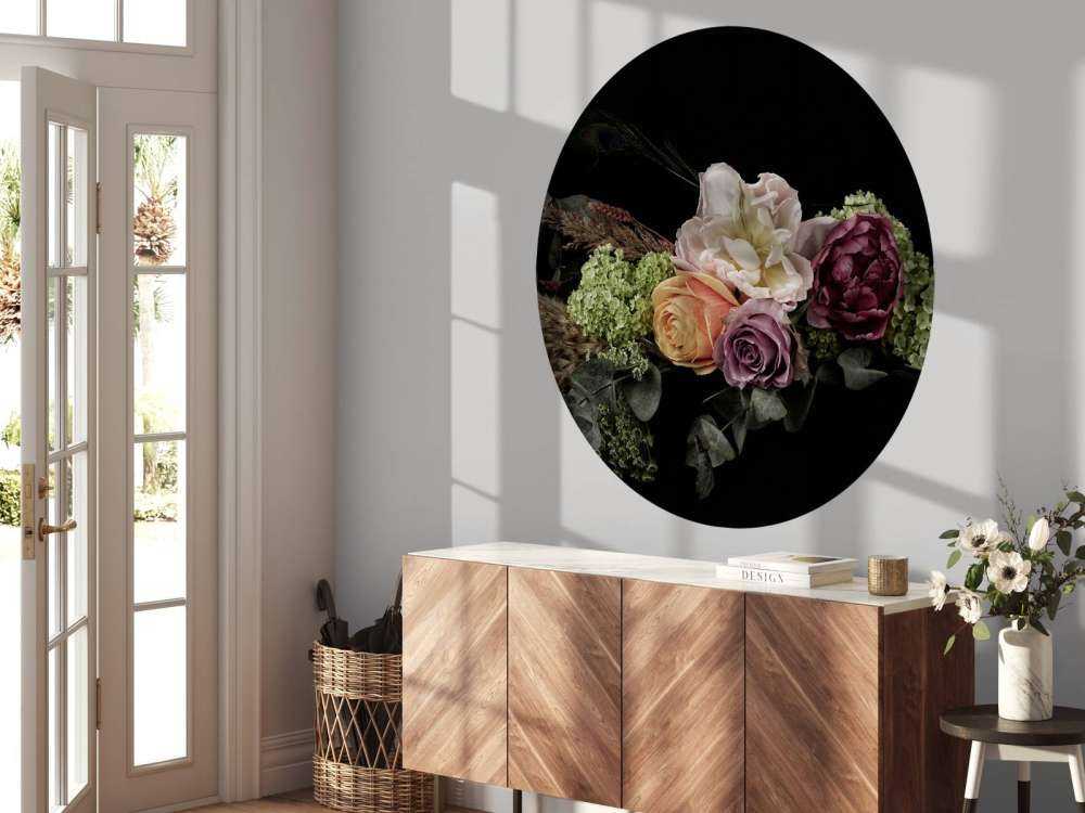 Påfågelfjäder blombukett