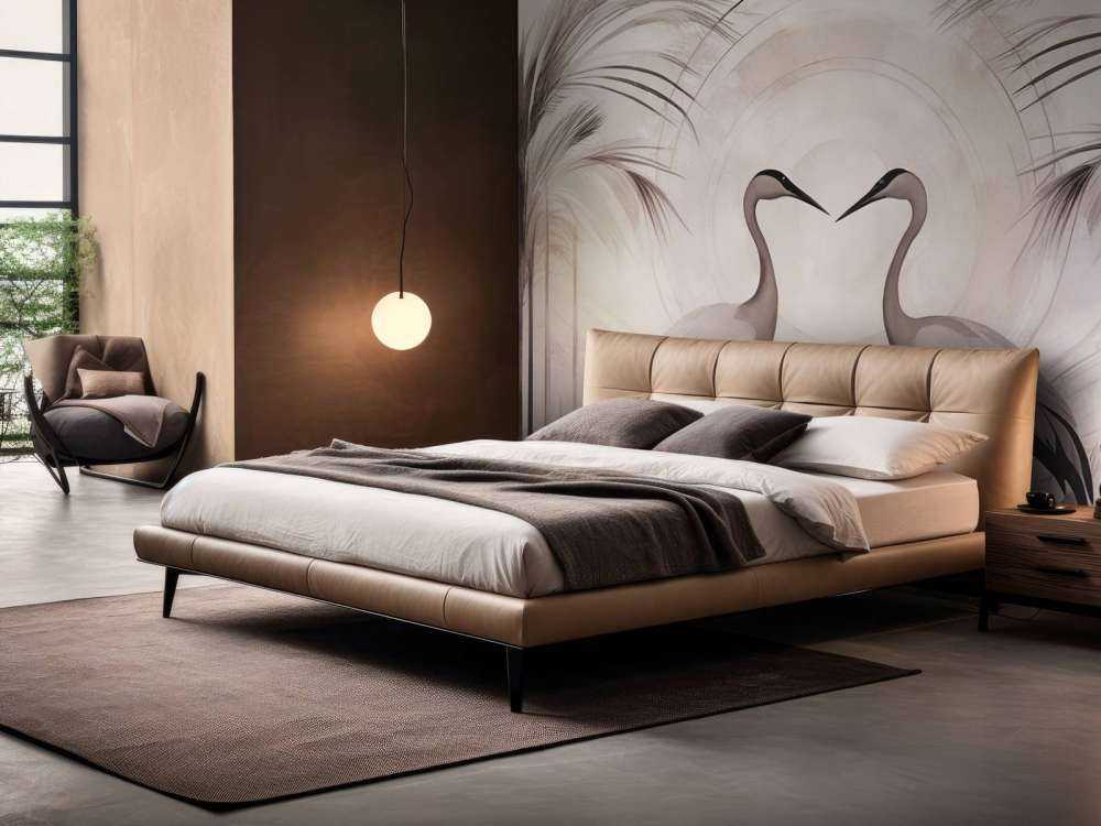 Kranar vid solnedgången grå