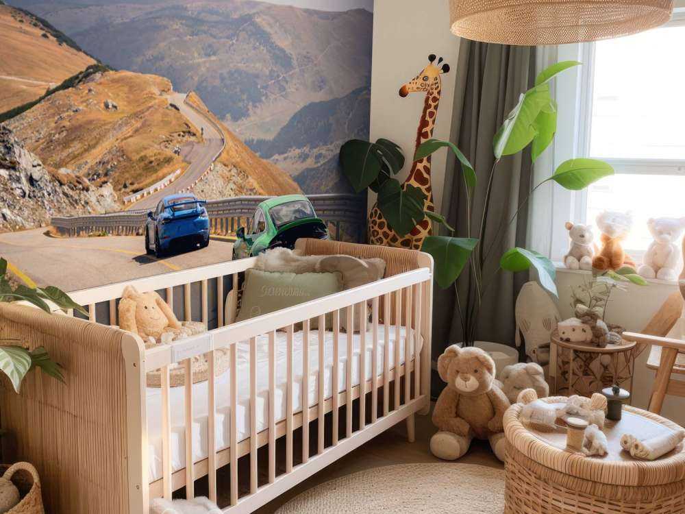 Slingrande väg genom bergen