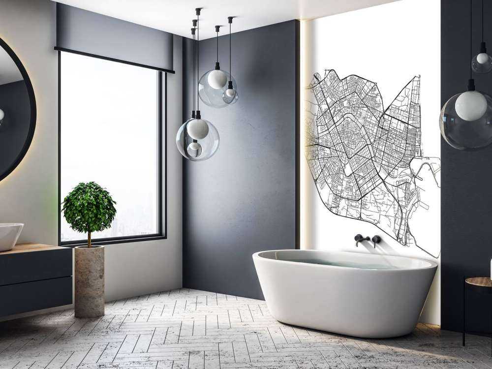 Karta över Valencia, vit