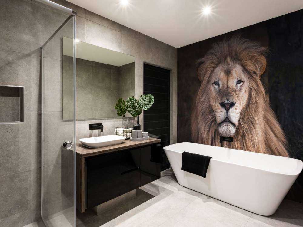 Porträtt av ett lejon