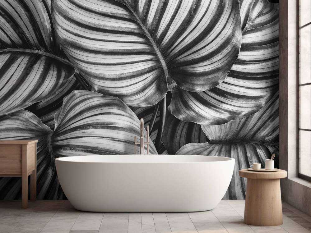 Växt med randiga blad