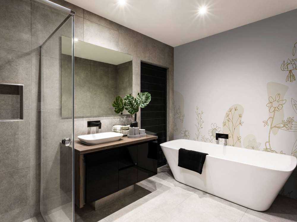 Blomsterfält högt beige och naturfärger