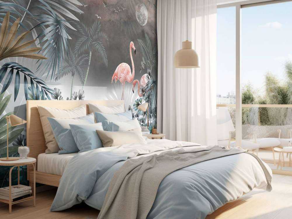 Flamingos på natten