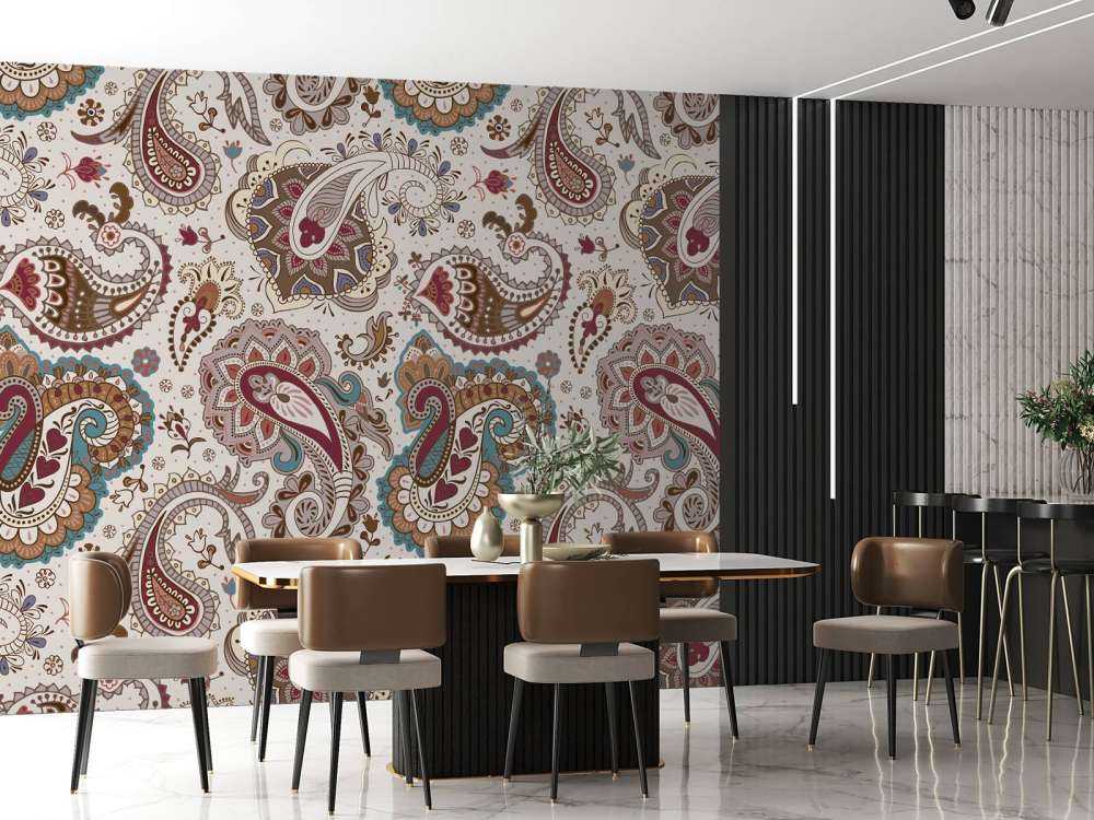 Färgade blommor i bakgrunden