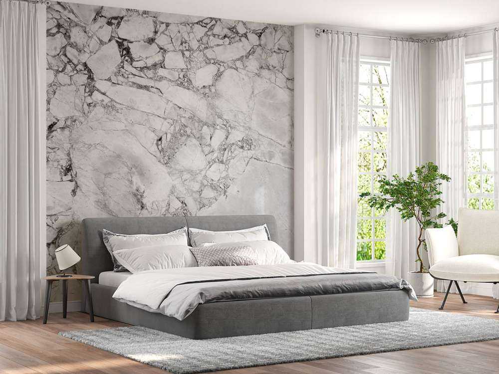 Svart och vit marmor med grov struktur