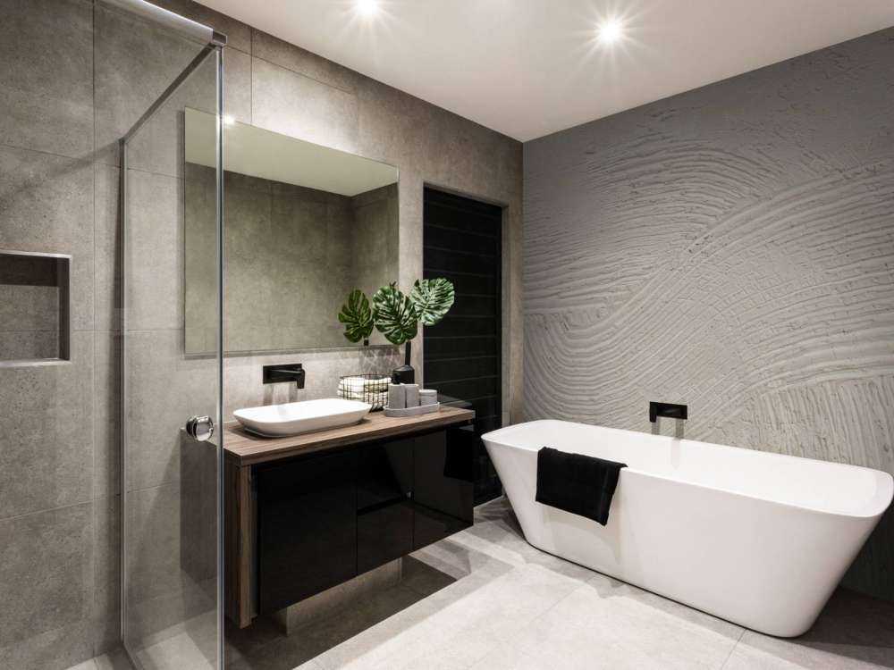 Texturerade linjer i off white