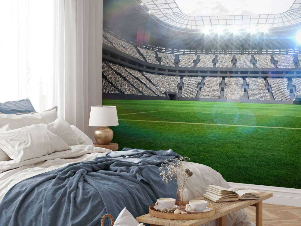 Stadion med öppet tak